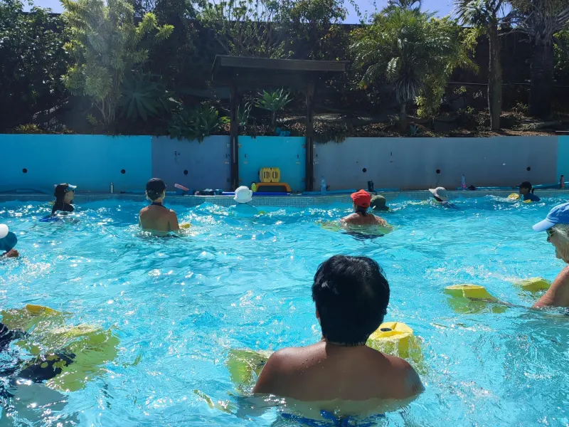 Cours Aqua Power chez Aqua Forme : renforcement du haut du corps dans l’eau