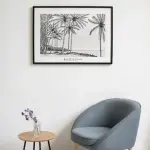 Affiche déco Réunion au mur