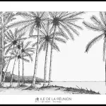 Affiche déco Réunion vue produit