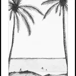 Affiche d'une plage à La Réunion