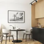 Toile décorative murale dans une cuisine