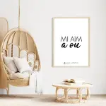 Toile déco d'une expression créole