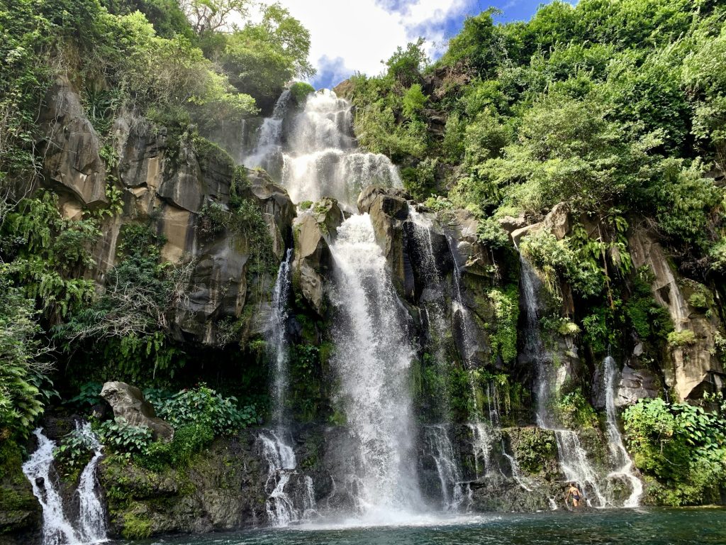Cascade au cœur de la végétation réunionnaise
