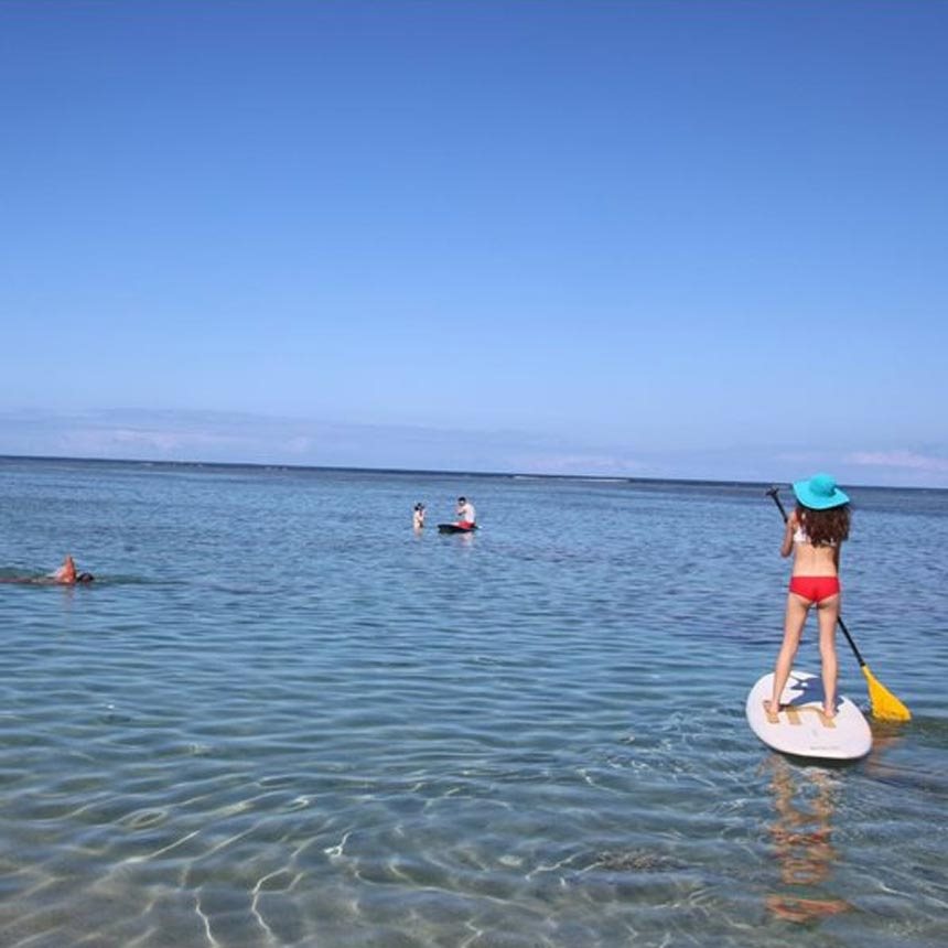 Activites nautiques sur le lagon