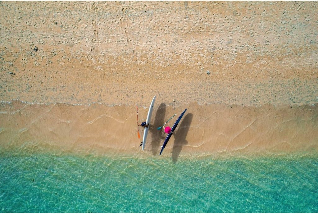 Paddle sur le lagon de la Saline