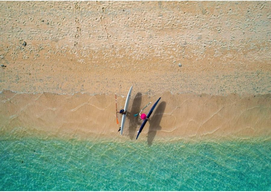 Paddle sur le lagon de la Saline
