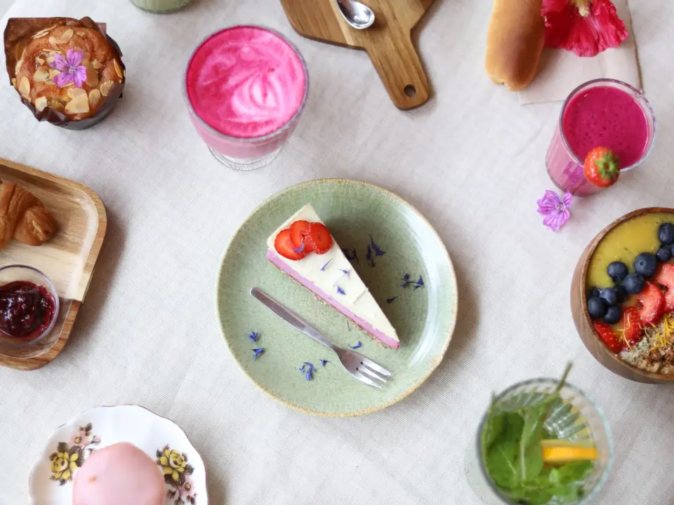 Pâtisseries maison et boissons du Palma Café