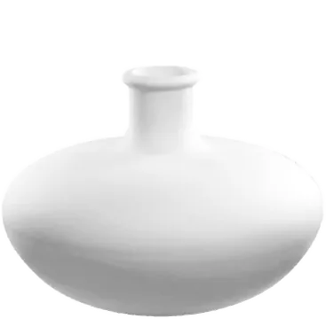 Vase boule en céramique brute à peindre