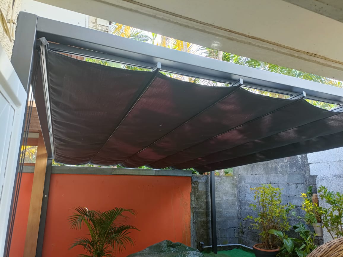 Vélum Particulier à La Réunion, réalisation Run Ombrage