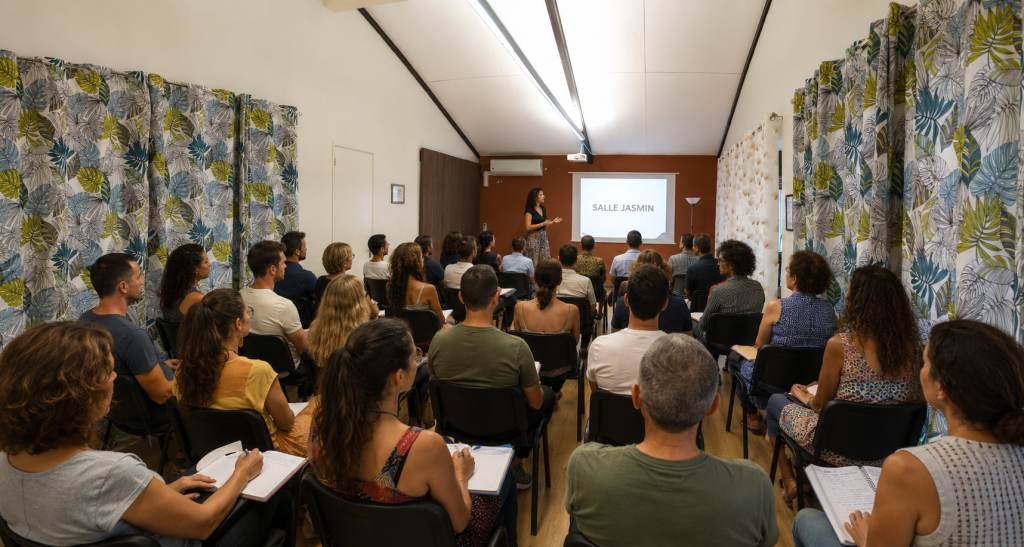 Salle Jasmin en configuration conférence