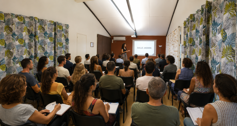 Salle Jasmin en configuration conférence