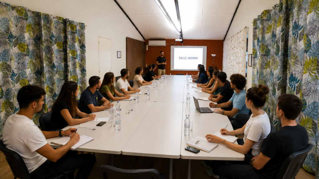 Salle Jasmin en configuration formation
