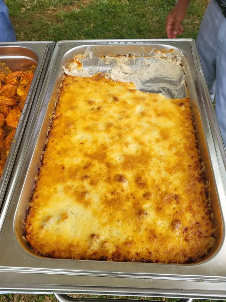 Gratin de palmistes frais, spécialité réunionnaise du traiteur VH Tous Services